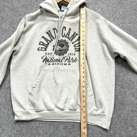 Prairie Mountain Hoodie Men's Large Grey Grand Canyon National Park AZ - Picture 5 of 6